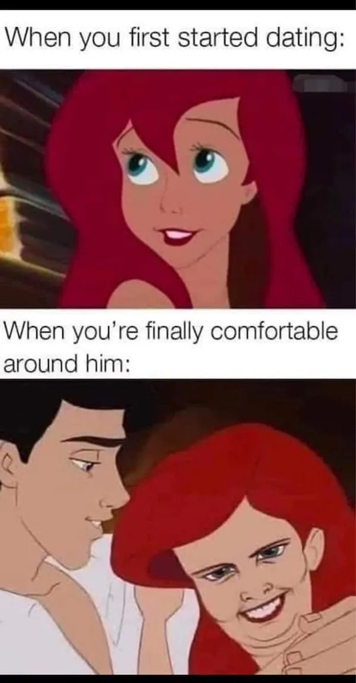 disney puns - When you first started dating When you're finally comfortable around him