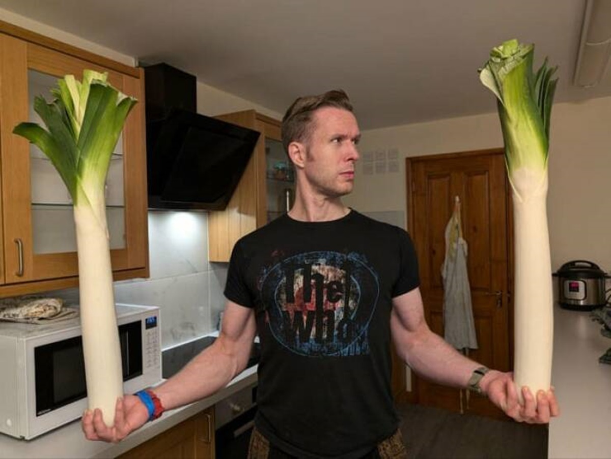 "I have two very big leeks"