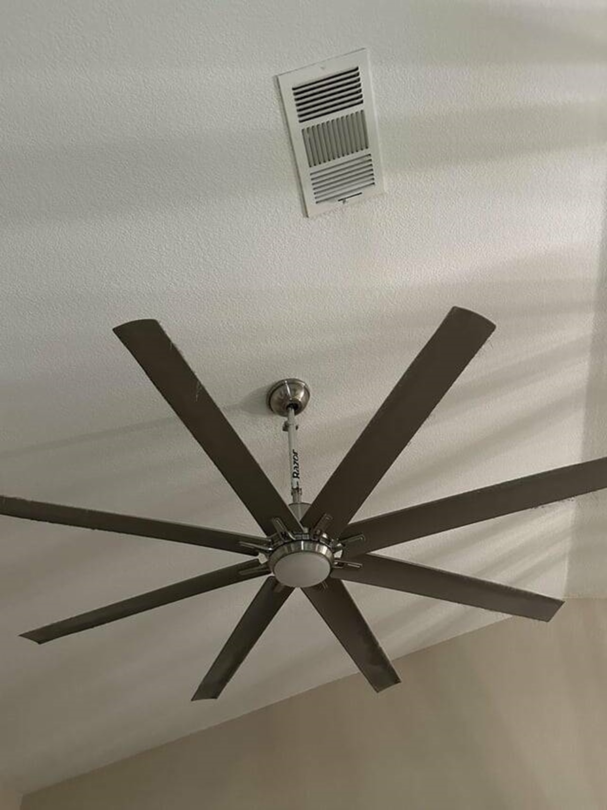 "My friends house uses a razor scooter to hold their celling fan"