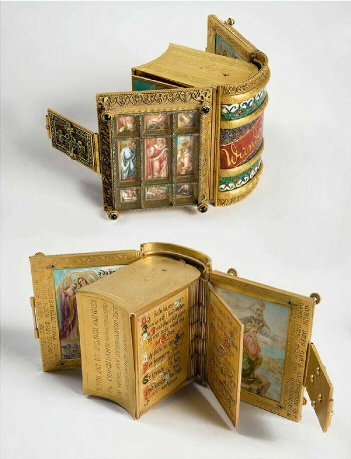 "This Miniature Book With The Poem "Wanderstab" - "Travel Staff" - Was Given By Queen Elizabeth Of Romania To Princess Maria Of Edinburgh"