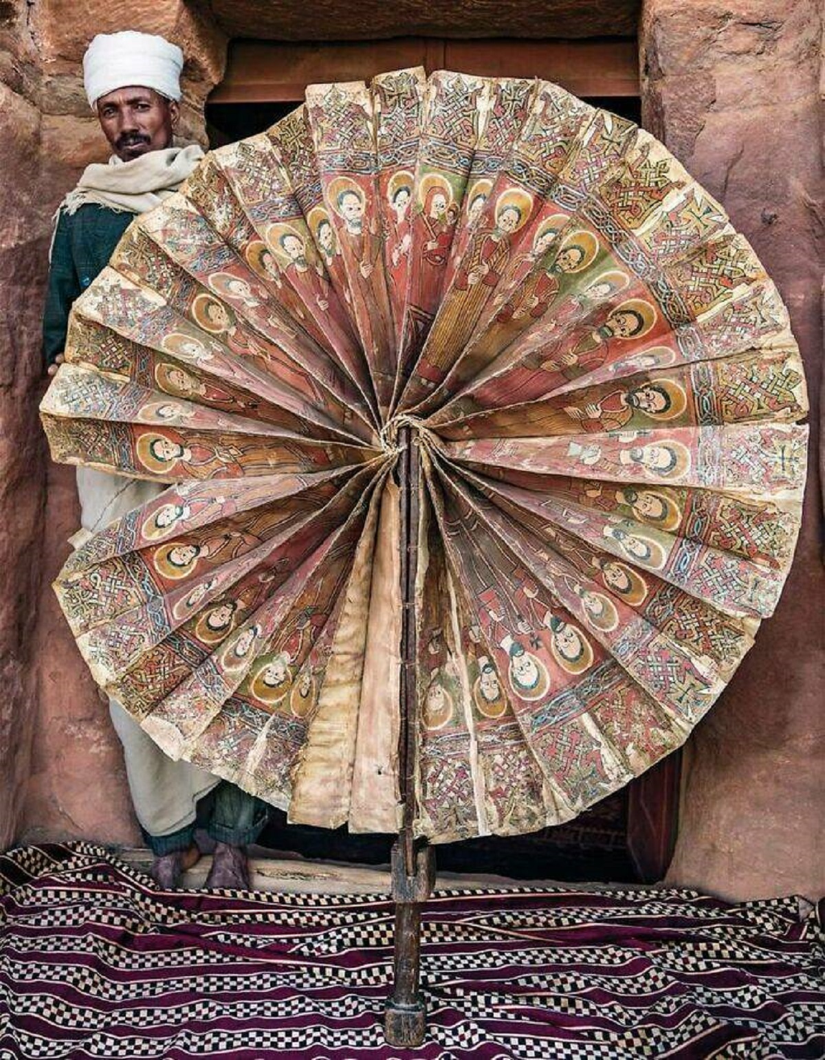 "15th Century Ceremonial Fan Of Abuna Abraham Debre Tsion Church, Tigray Region, Ethiopia"