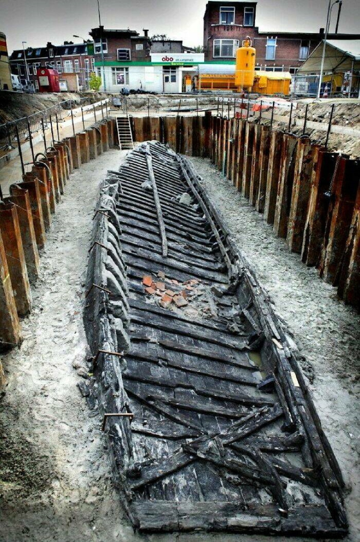 "The Roman Ship Named De Meern 1 Was Discovered In Veldhuizen, The Netherlands, In 1997"