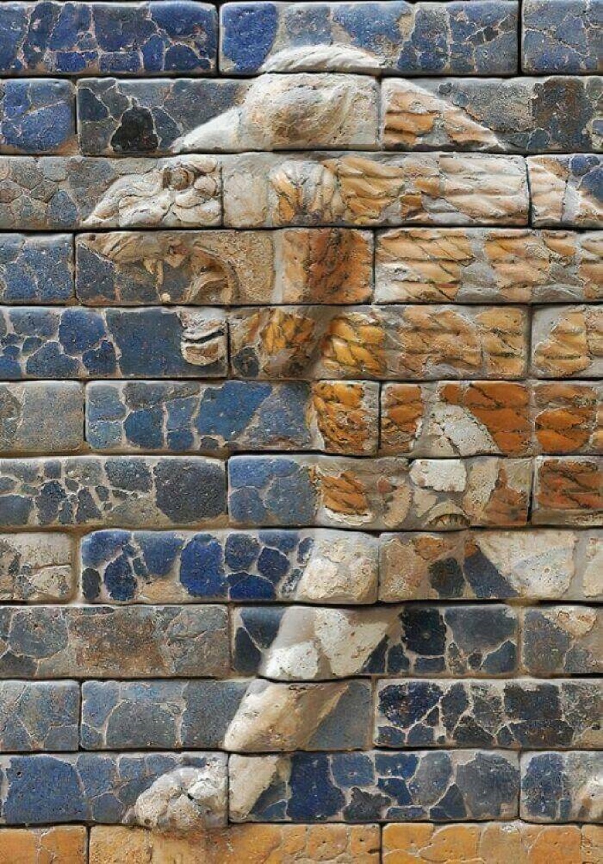 "Ancient Glazed Tiles From The The Processional Way Of The Isthar Gate Leading To The City Of Babylon, Built By King Nebuchadnezzar In 575 Bc. The Roadway Had 60 Lions On Both Of Its Sides, Each Lion Made Of Forty-Six Molded Bricks In Eleven Rows"