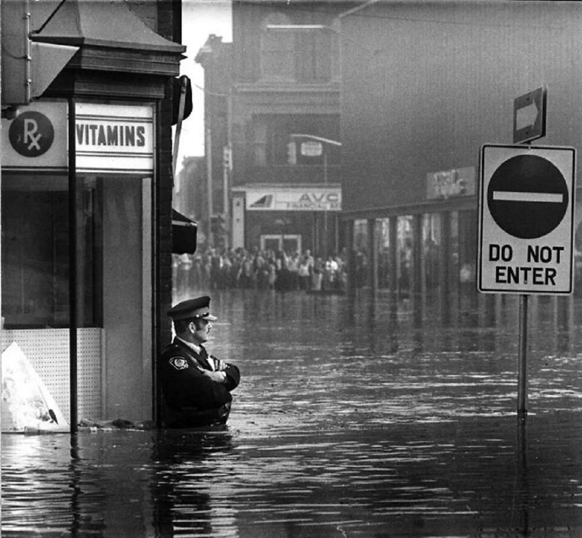 cambridge ontario flood 1974 - R Vitamins D Do Not Enter