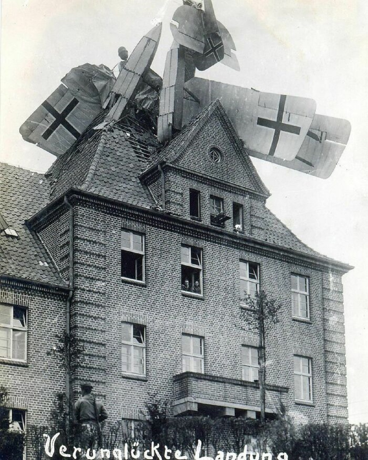 wreckage of an ff49c on top