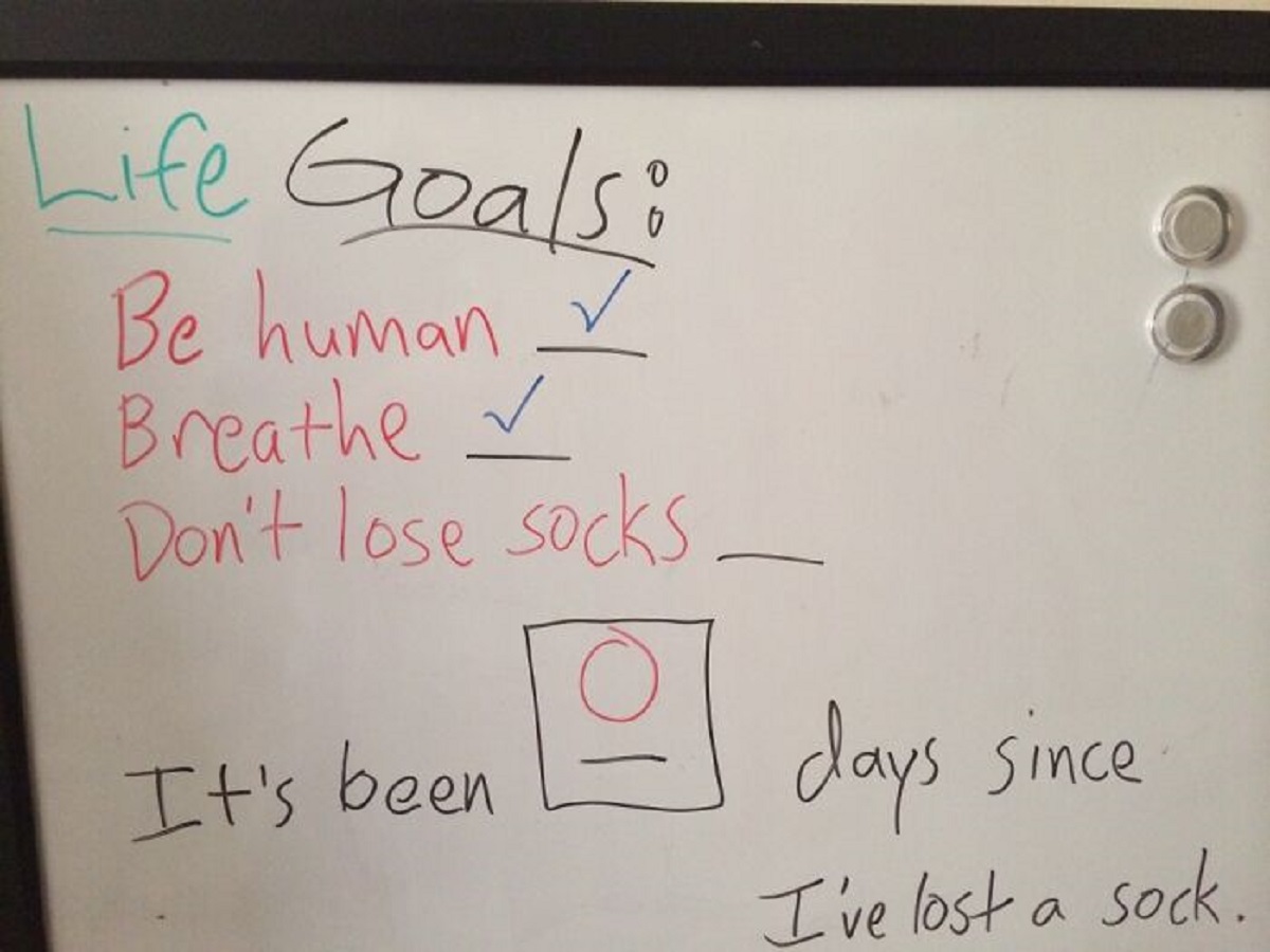 Roommate Sets His Goals Pretty Low