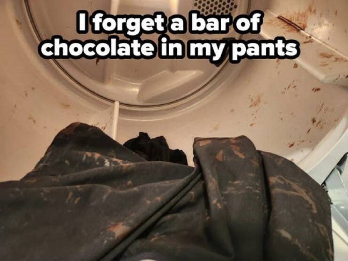 nacatamal - I forget a bar of chocolate in my pants