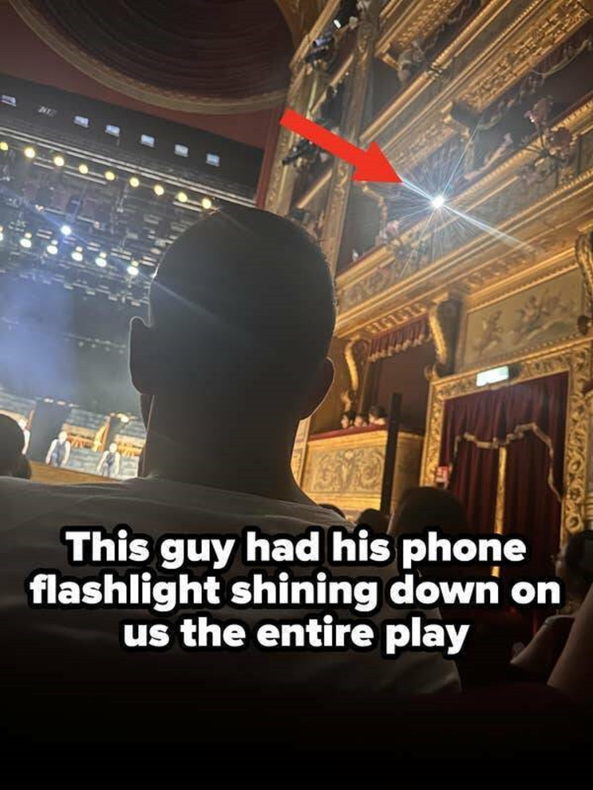 Theater - 24835 767427 This guy had his phone flashlight shining down on us the entire play