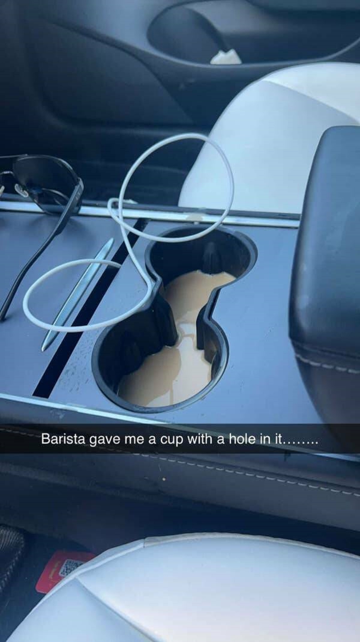 concept car - Barista gave me a cup with a hole in it.........