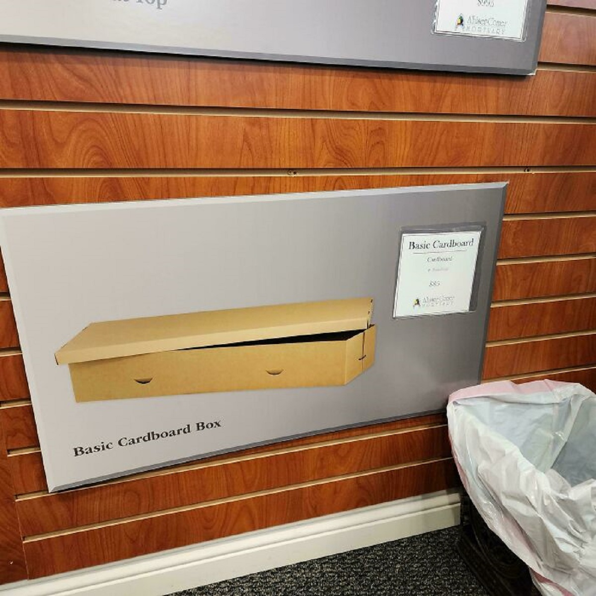 Local Funeral House Offers A $85 Cardboard Casket