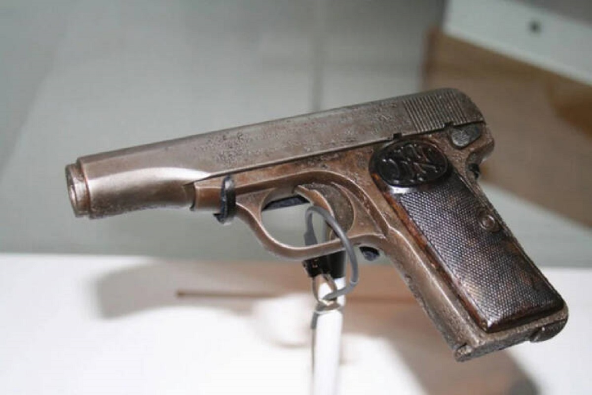 "The actual gun that started WWI, used to assassinate the Austrian heir to the throne."