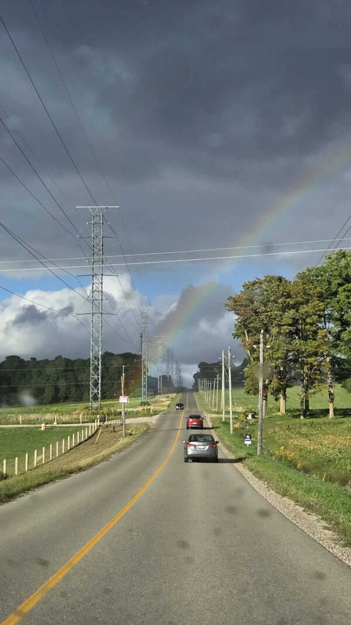 "Finally saw the end of a rainbow."