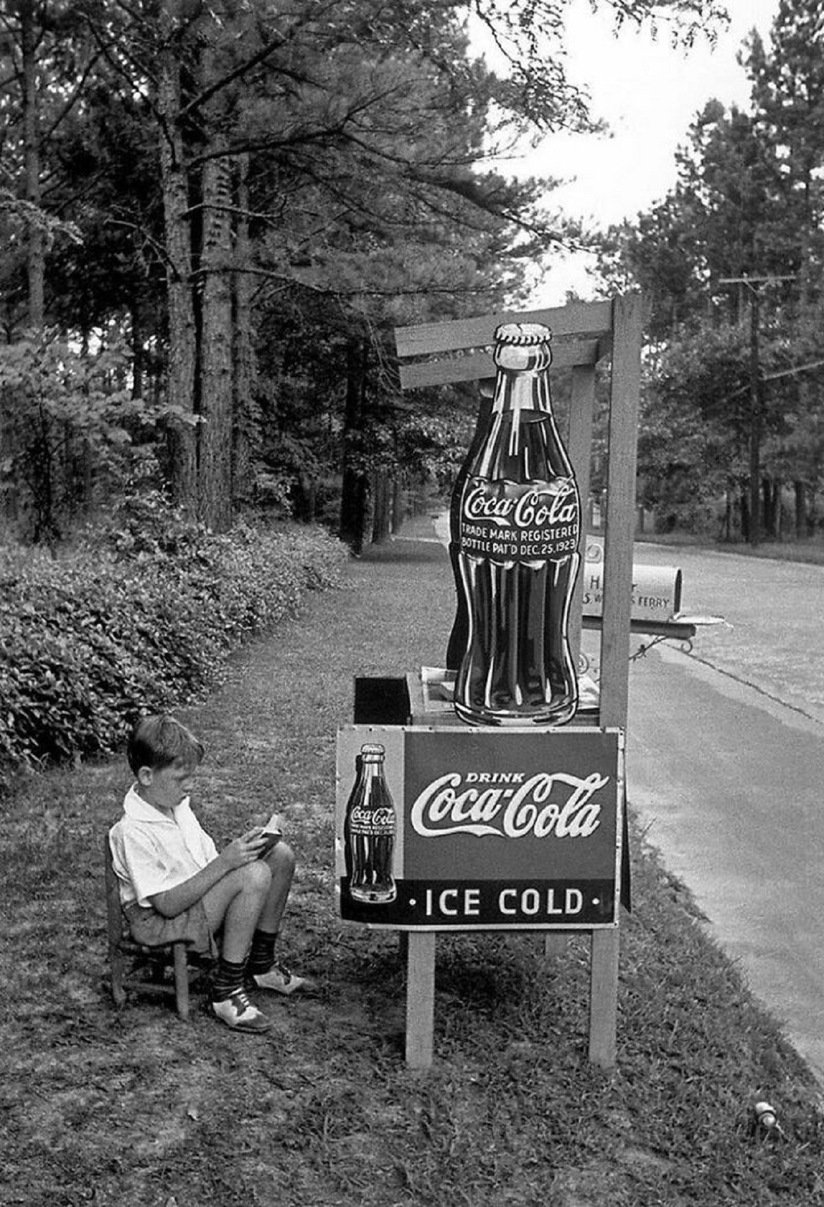 vintage photograph coca cola