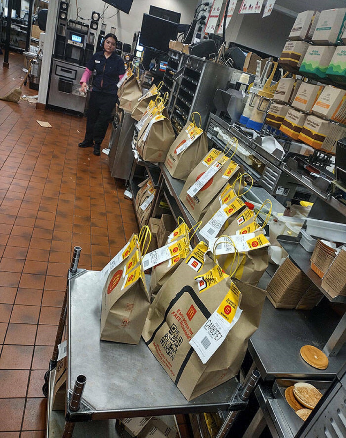 "We Got Slammed With These Orders Last Night, Only To Throw Them All Away Once We Closed. Busted Our Butts For Nothing"