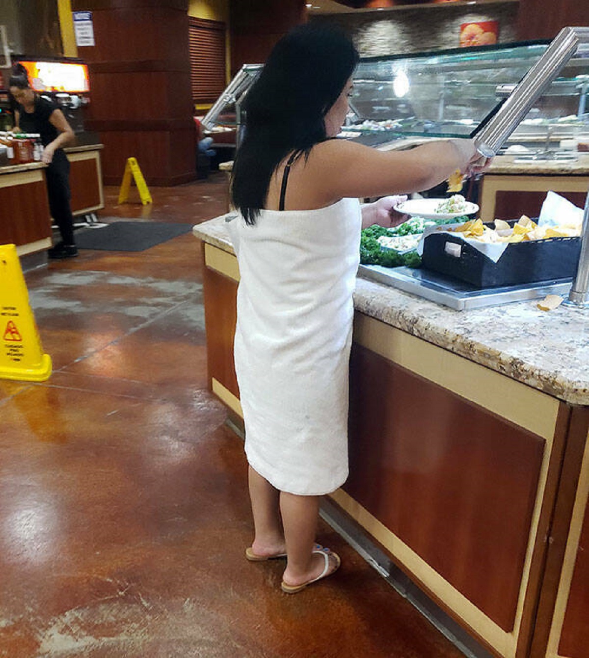 "Wearing A Towel To The Buffet And You're Not On A Cruise"