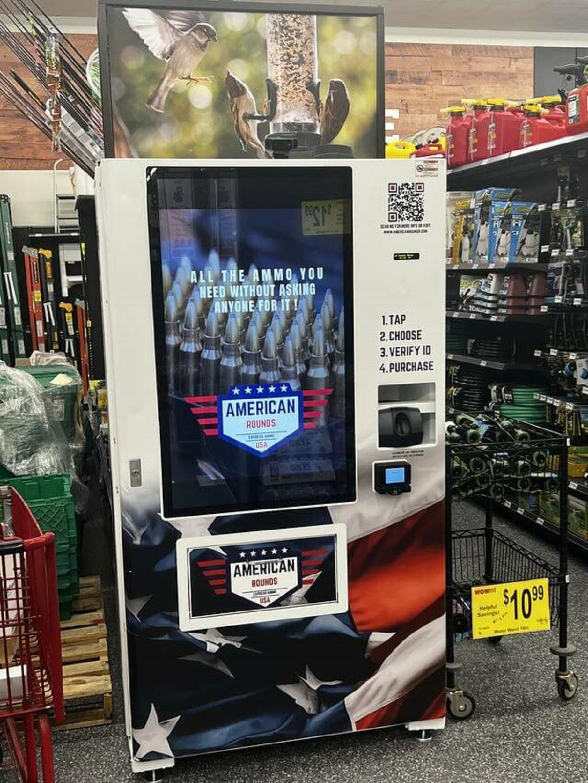 "My grocery store has an ammo vending machine."