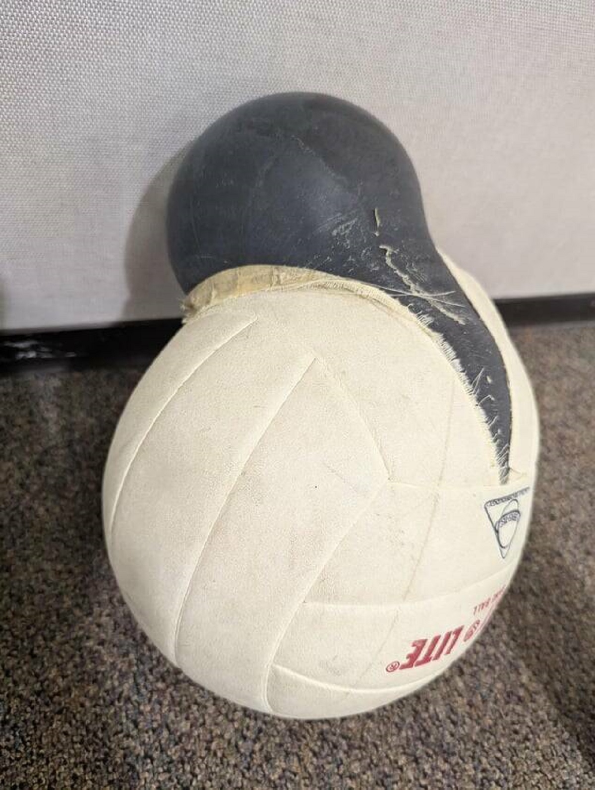 "Left a volleyball in my car on a hot day and it turned inside out"