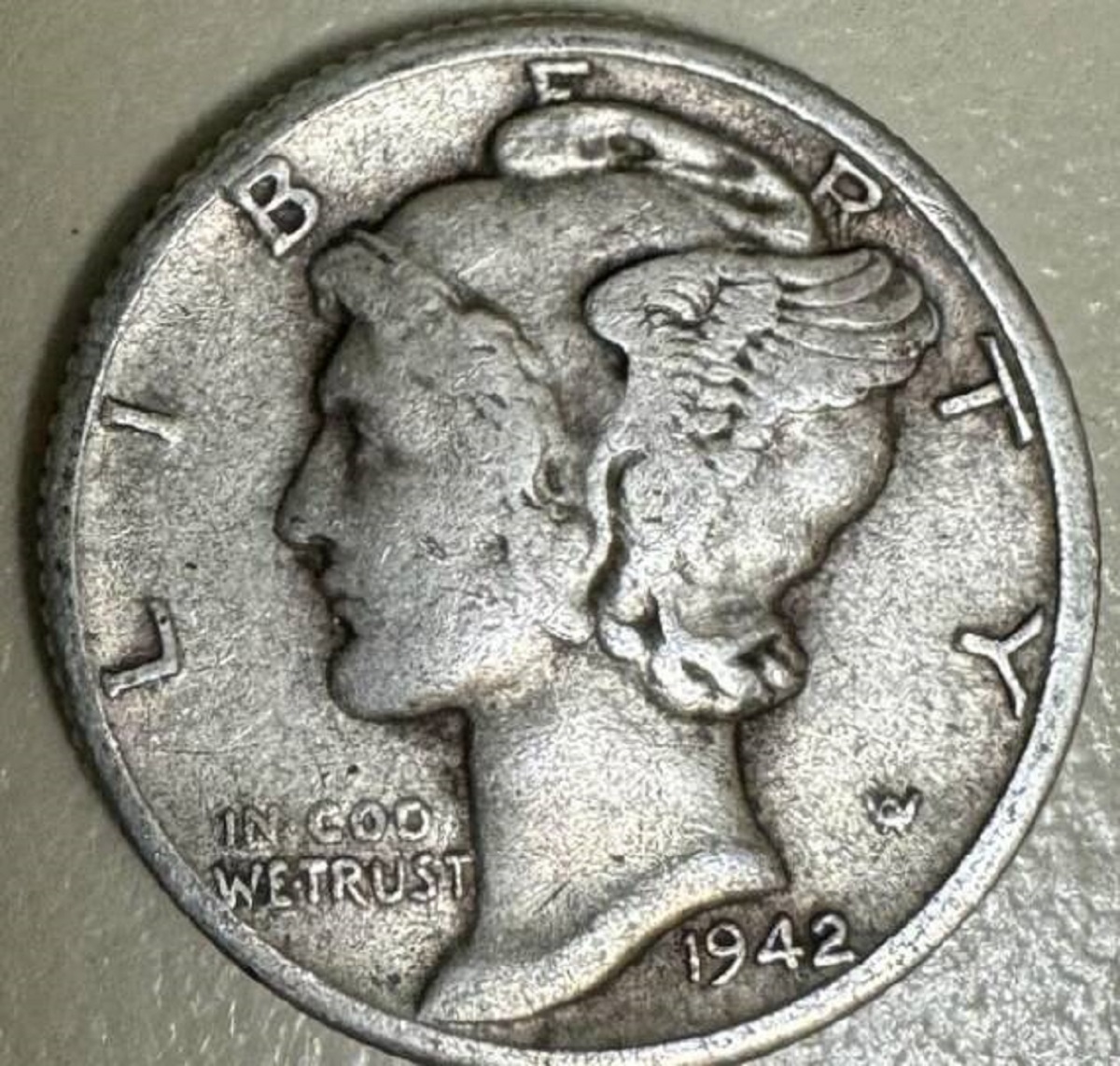 "I received this old dime as change."