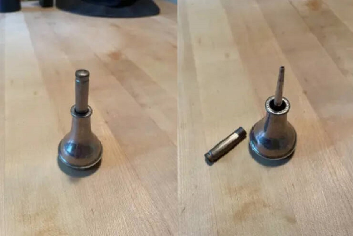 "This small bulb-shaped item found in a box in an attic in South Carolina"

A: “It’s a vintage miniature or pocket oiler.”