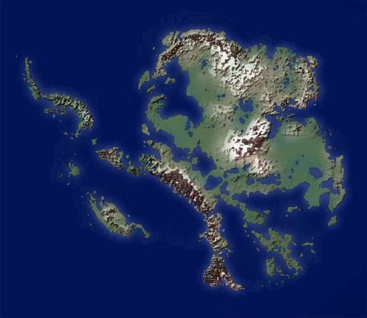 This is what Antarctica would look like if all its ice melted: