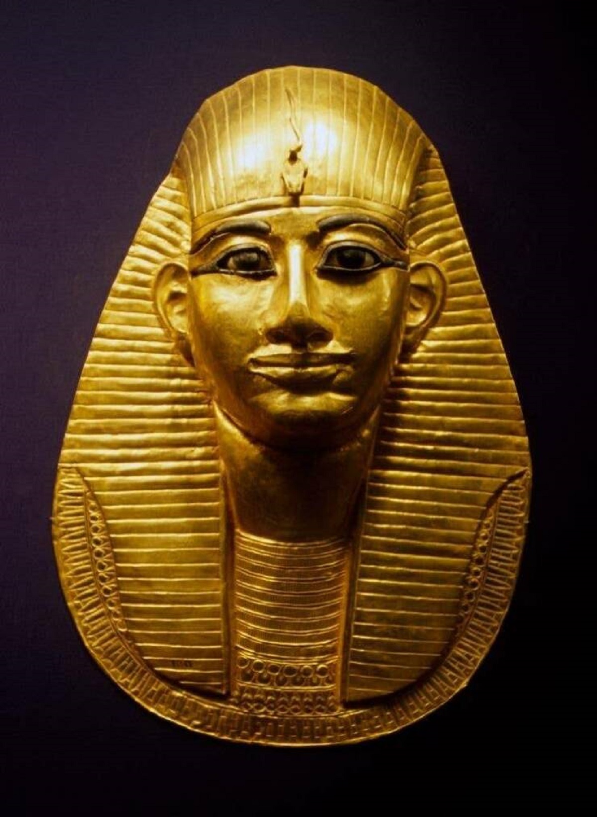 You're definitely familiar with King Tutankhamun's gold funerary mask, but did you know that the masks of other pharaohs have been found? This is the mask of the pharaoh Amenemope, circa 1000 BC: