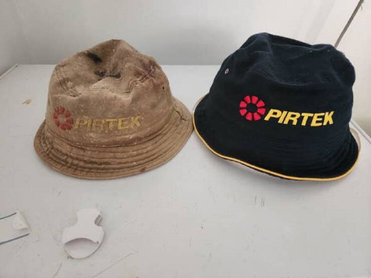 A hat worn daily for 12 months vs. a new hat: