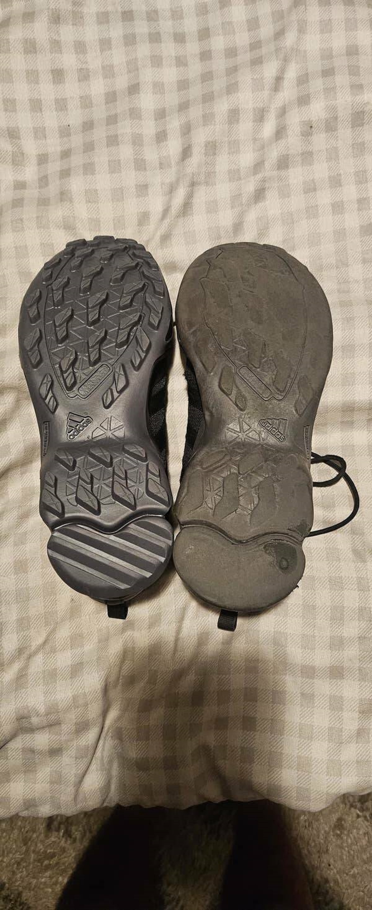 New work shoes vs. six month old work shoes: