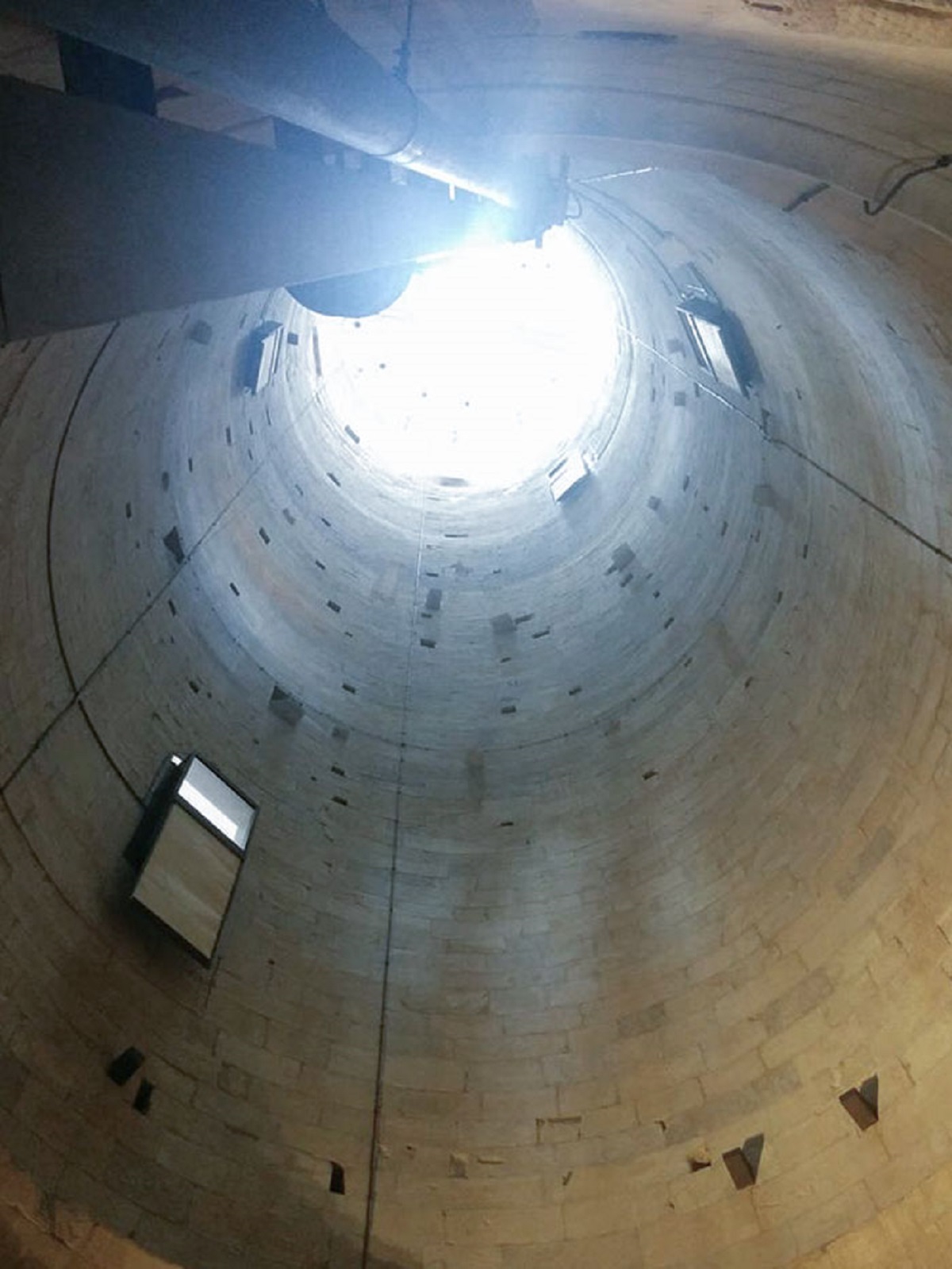 The Inside Of The Leaning Tower Of Pisa Is Empty