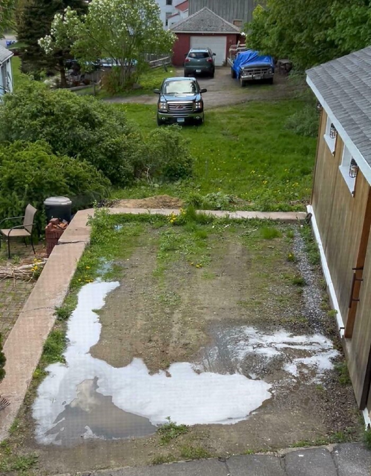 My Landlord Decided To Set Up His Washing Machine In The Garage. That Spot Is Our Assigned Parking Space