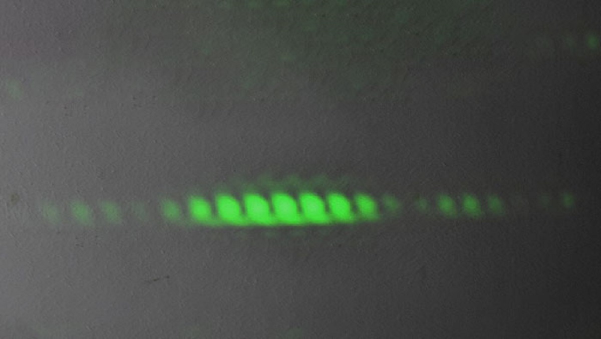 The double-slit experiment. Even when you slow the experiment down so that it's only a single photon, electron, etc. being measured you still see the interference pattern. Unless you put your detector behind the slits, then it's a solid set of two lines behind the slits.

It's almost like the universe is rendering itself differently based on observation.