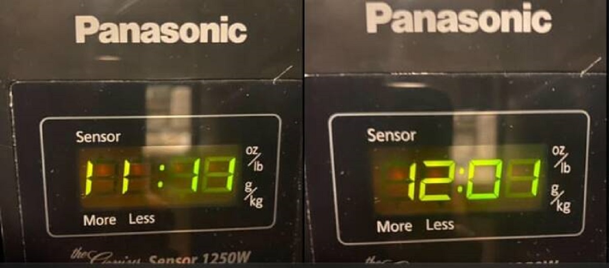 "My microwave clock only left aligns 1’s for the eleventh hour"