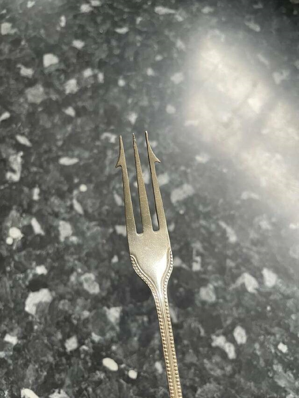 "This fork has some strange sideways spikes"