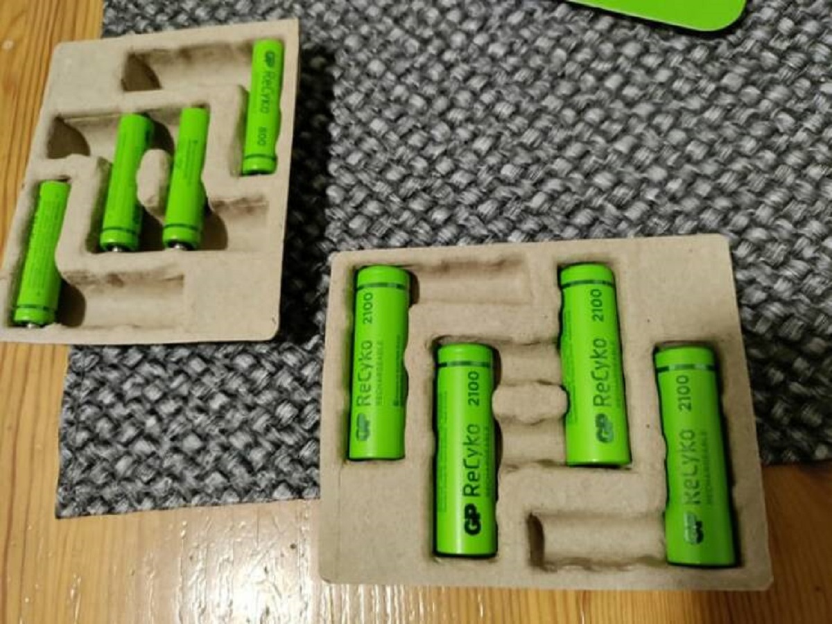 "The cardboard holders for these rechargeable batteries fit both types"