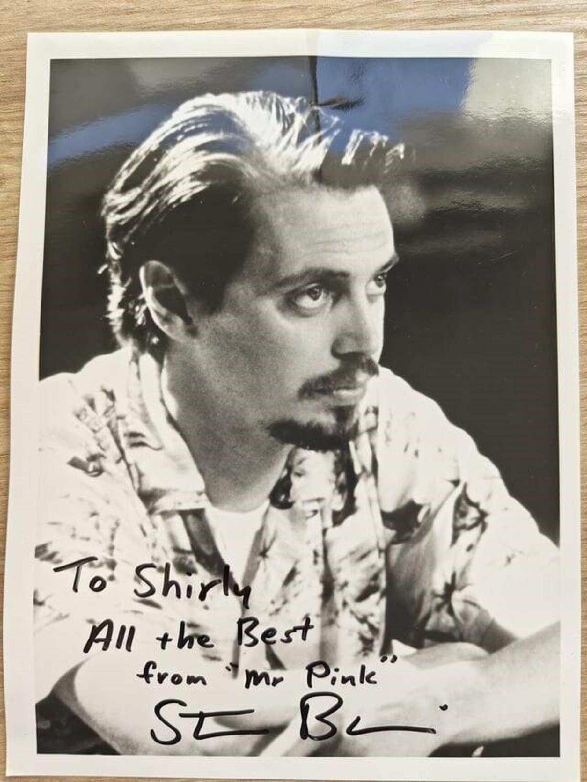 "My wife sent a postcard to Steve Buscemi when she was much much younger and he replied"