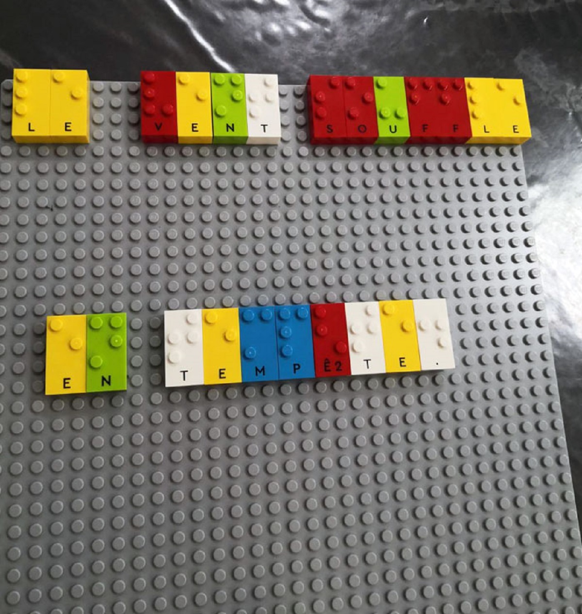 My Girlfriend Is A School Teacher For Blind Children. To Help Them Understand And Write Words, She Has LEGO-Like Braille Toys