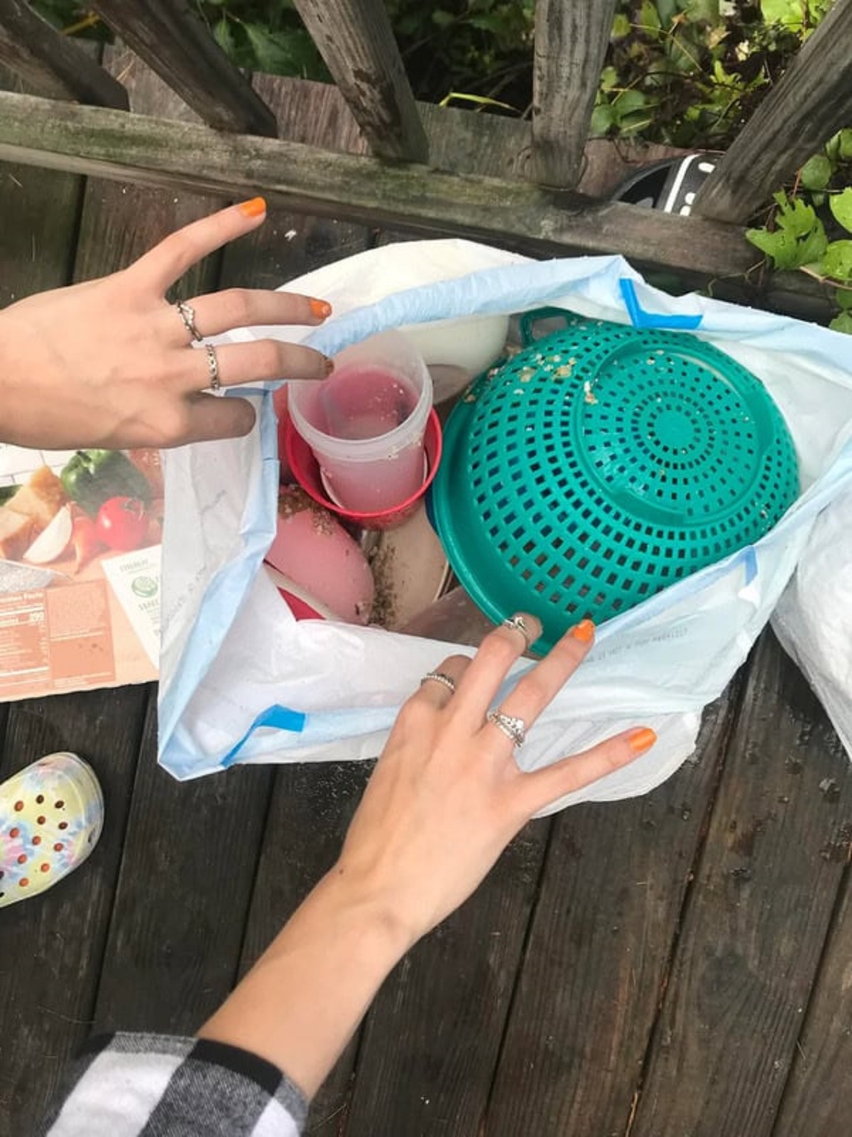 “Roommate throws away dishes so he won’t have to do them (I bought all our dishes and silverware)”