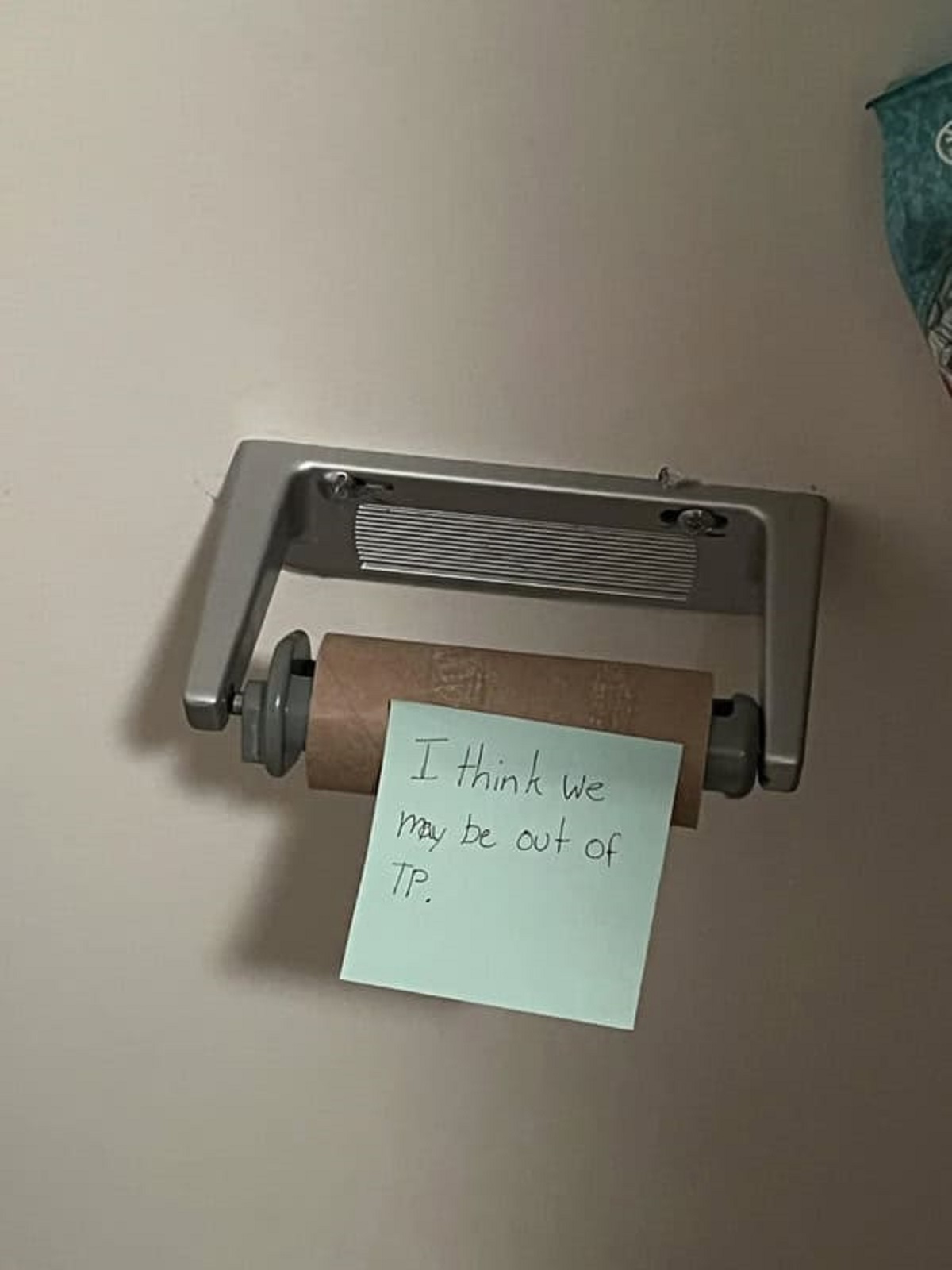 “This note my roommate left”