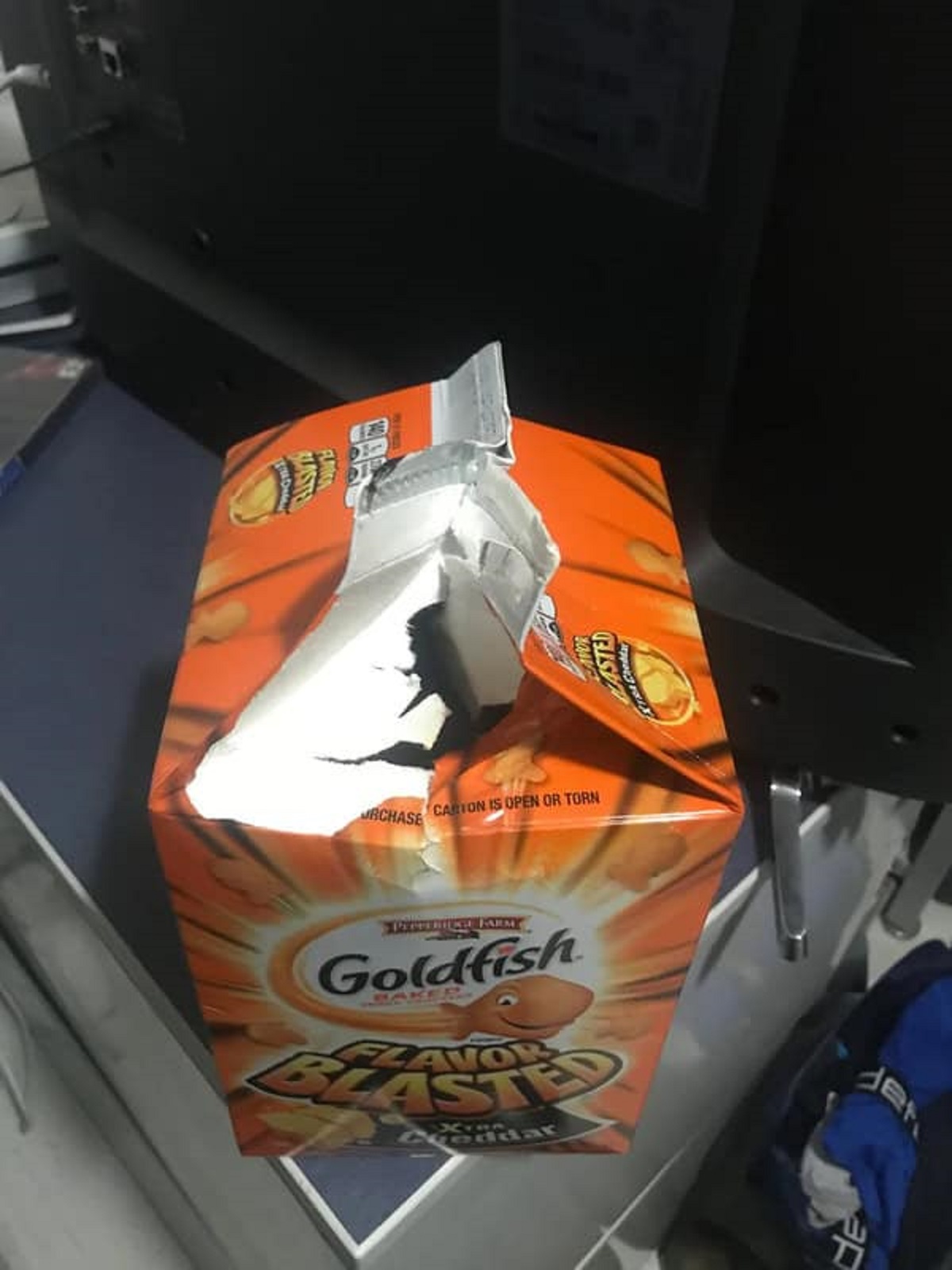 “Roommate offered me some goldfish, needless to say I was appalled at what he had done.”