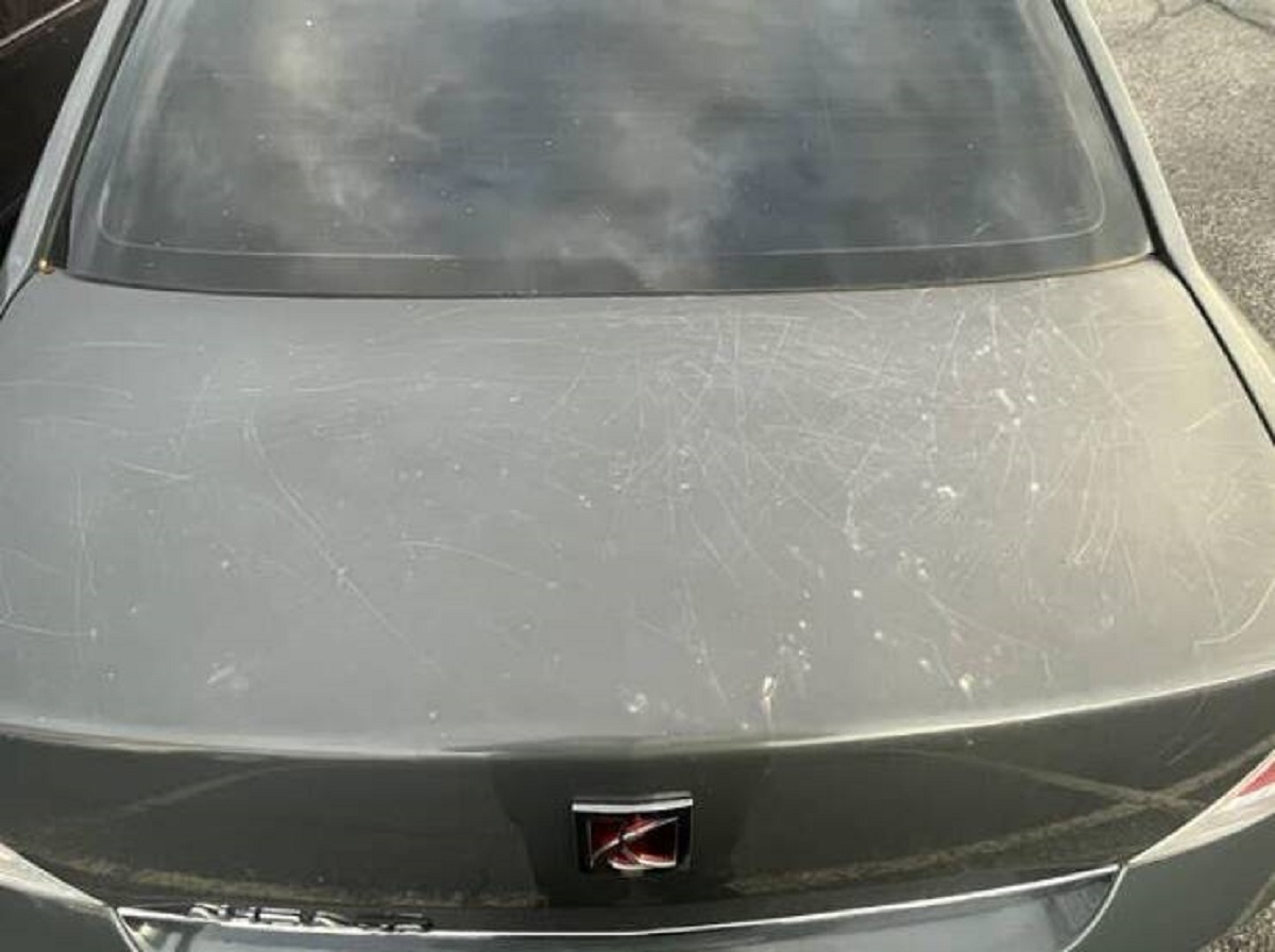 This person who woke up to allll these scratches on their car: