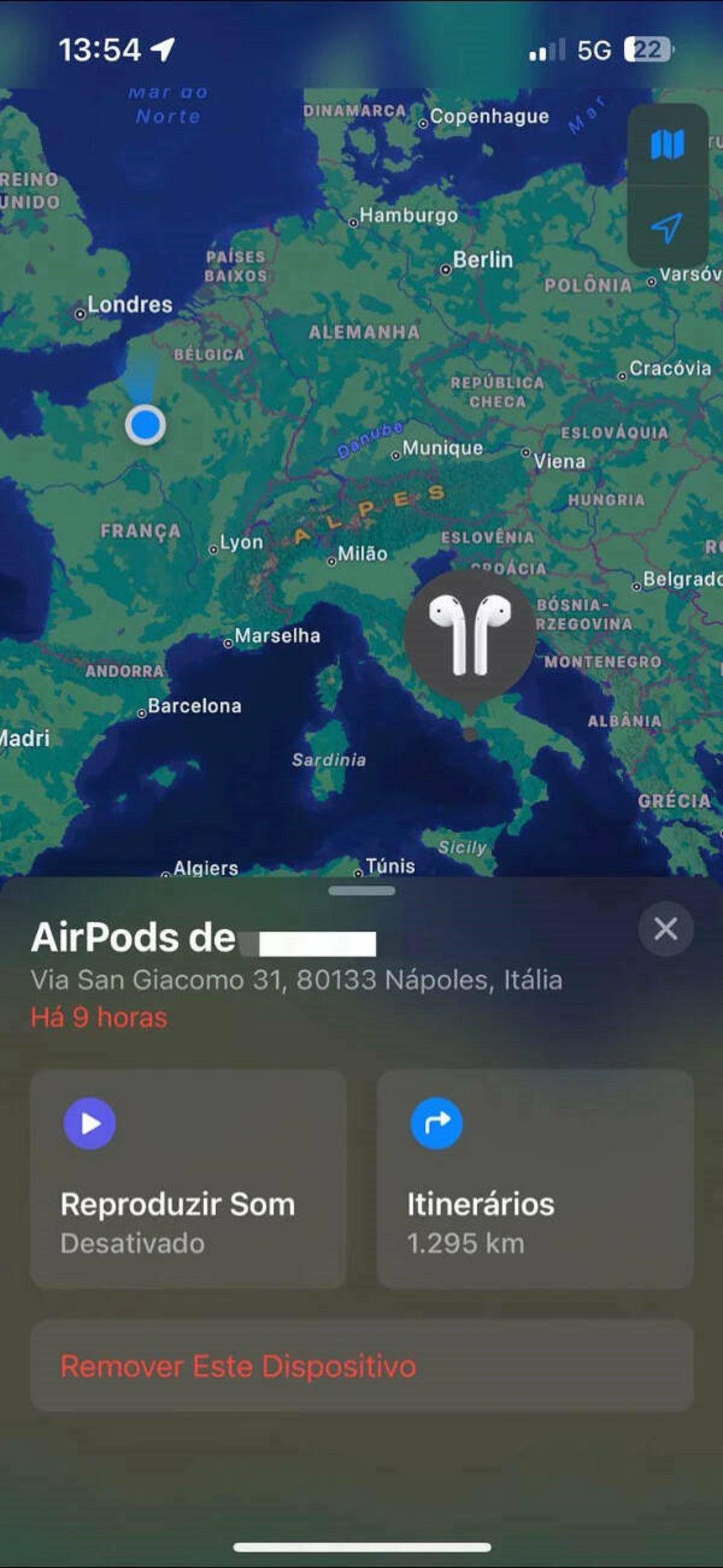 “Just opened my Airpods case to realize they’re still in Italy”