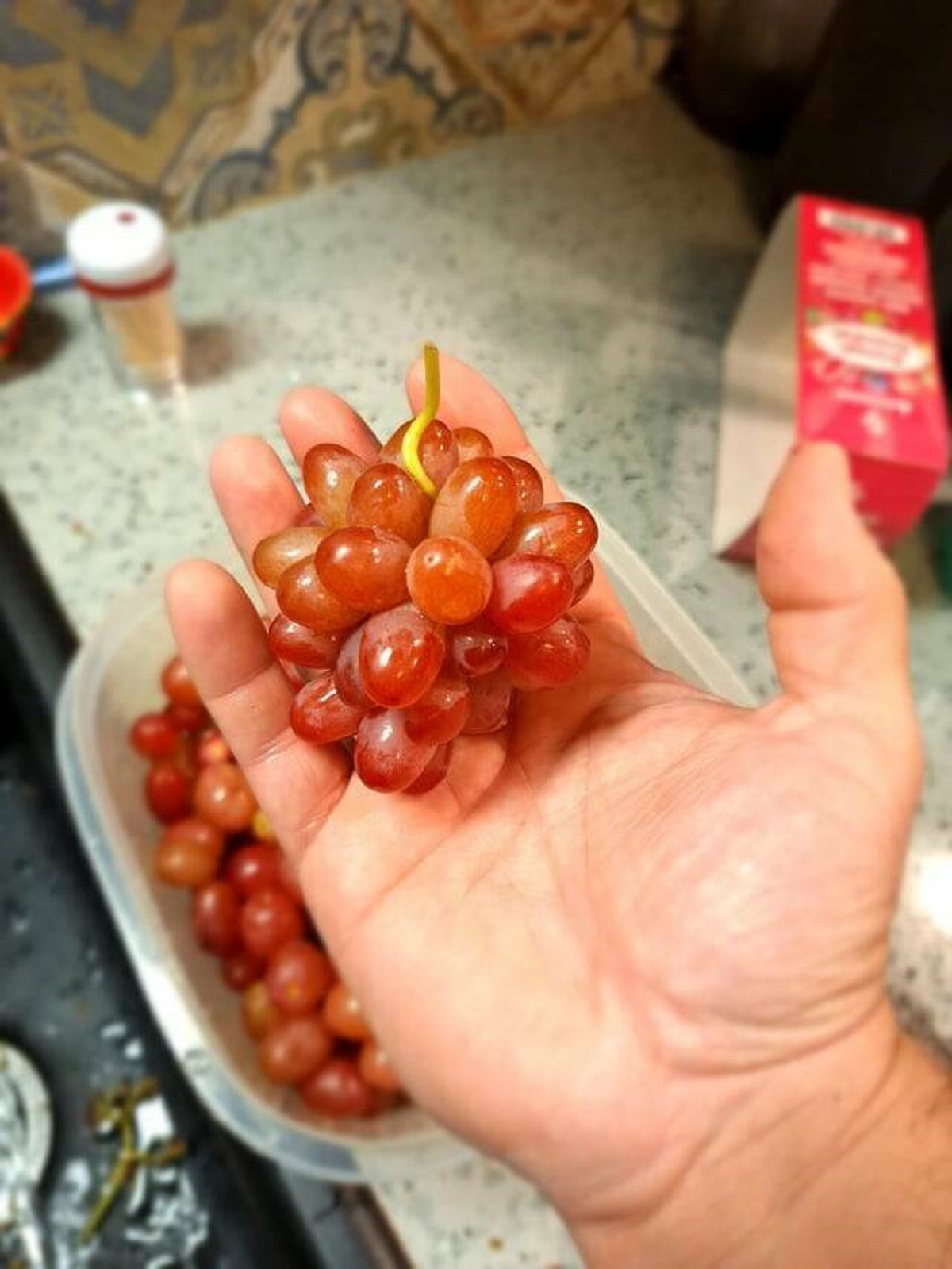 "The tightest bunch of grapes I've ever seen"