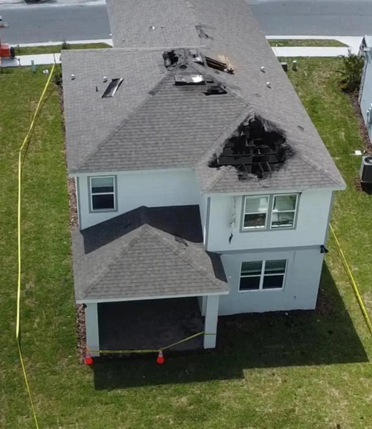 “Neighbors house got struck by lightning twice, two days after they closed on it”