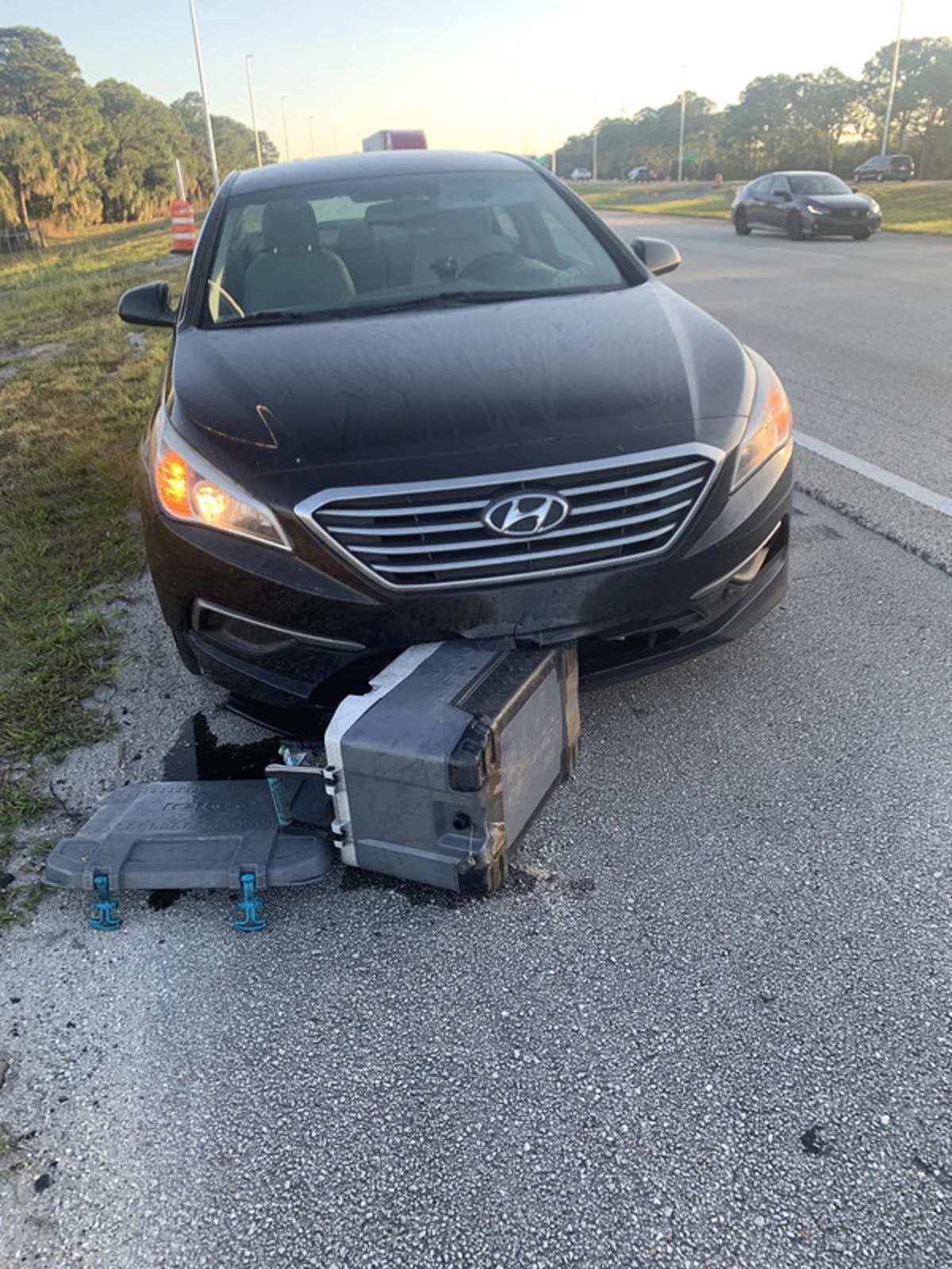 “If you lost your cooler on I-95 in Florida, I found it, at 65mph.”