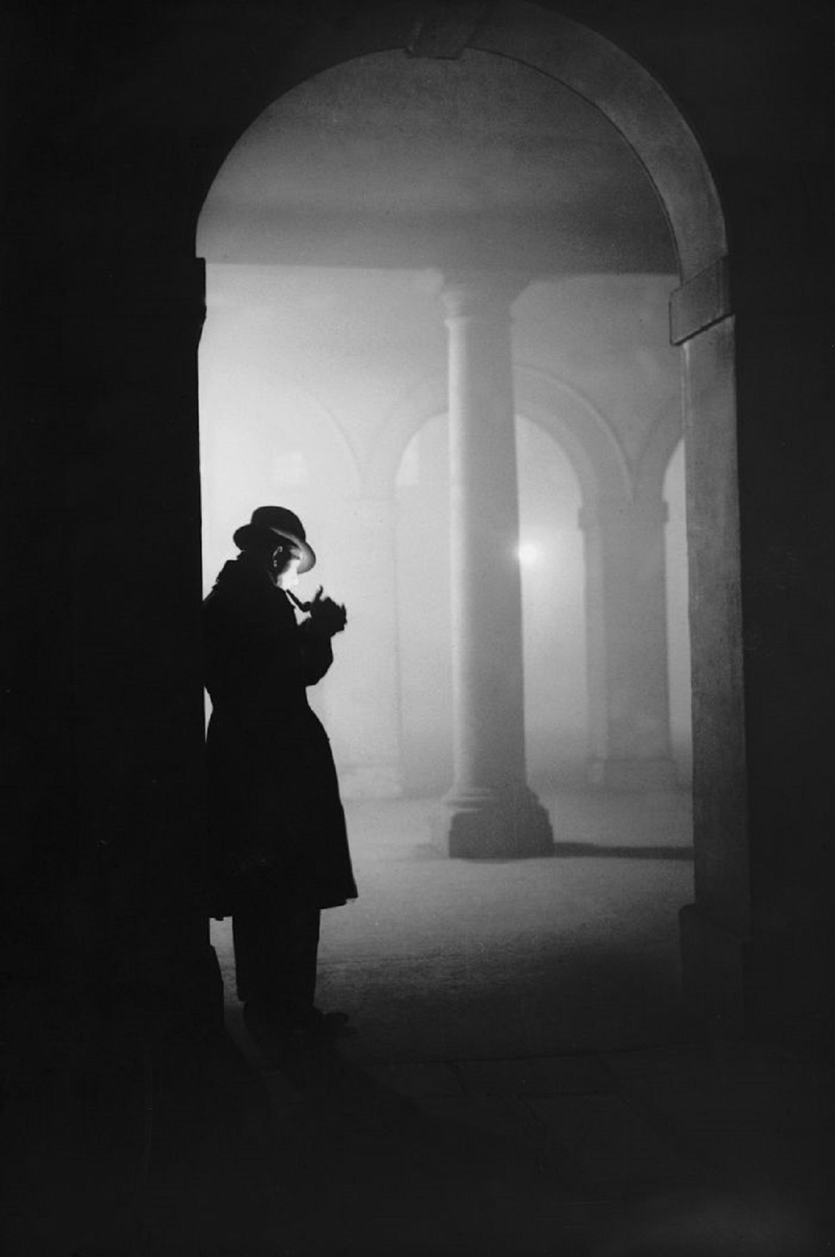 Man In Fog, London - 1935