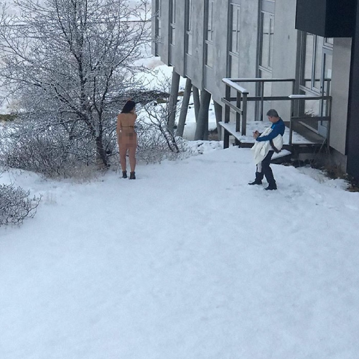 The Juxtaposition Between The Bikini And The Snow Is Pure Poetry