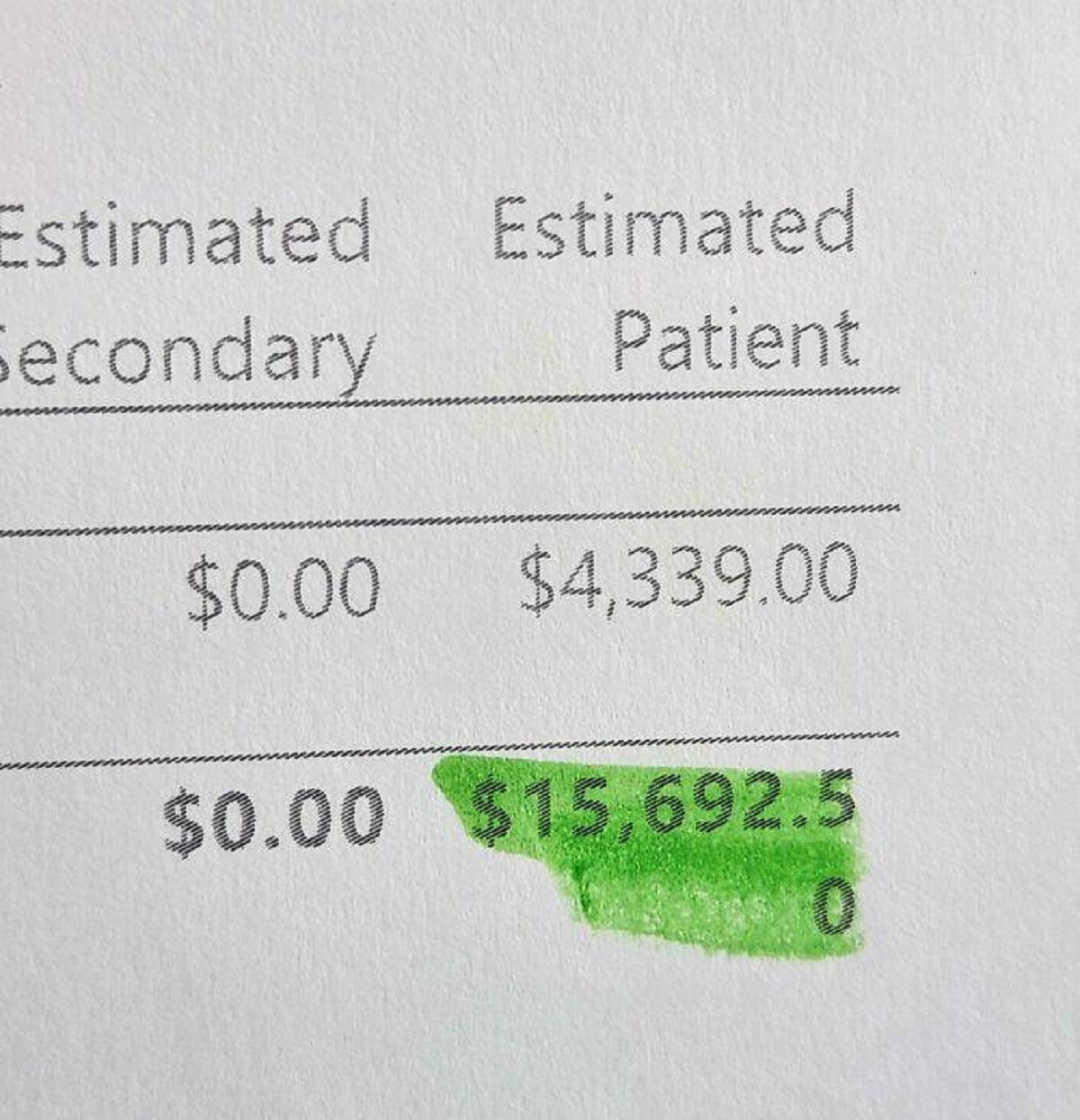 "This Dental Estimate My Partner Received Was Just To Make Him Pain-Free. This Is After Insurance Too. The Dental Industry Is Absolutely Insane"