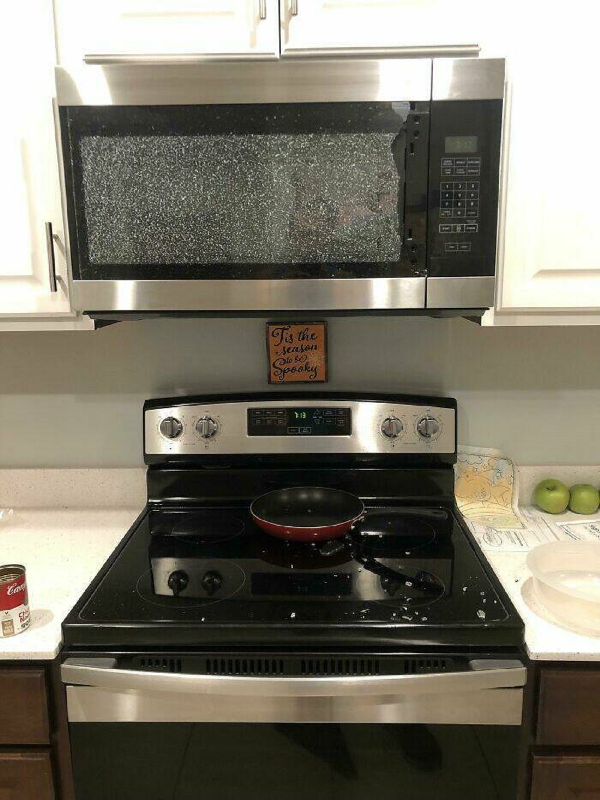 "Microwave's Door Blew Up. House Was Built One Year Ago"