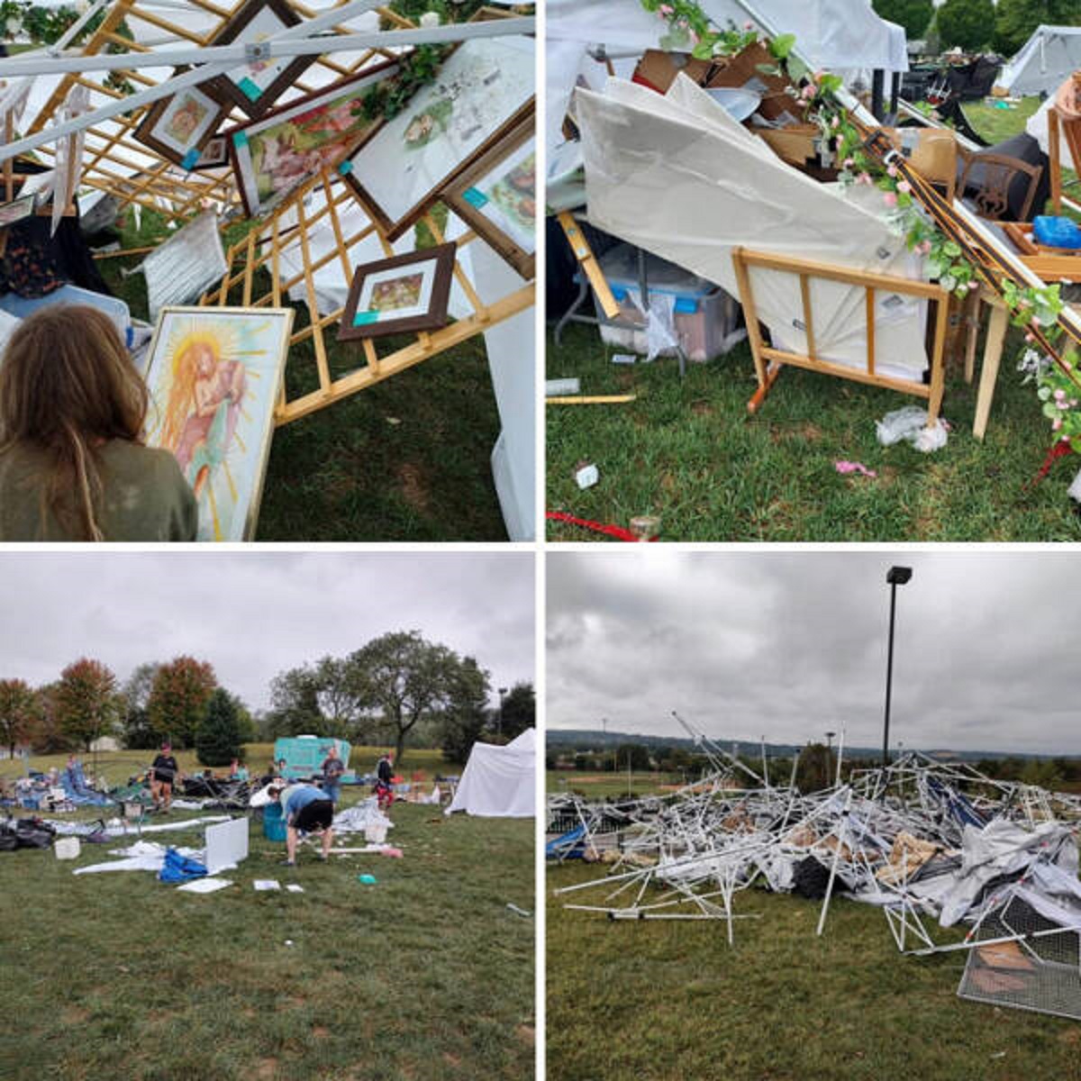 "A Severe Storm Ripped Through The Enchanted Fairy Festival In Central Pennsylvania, Destroying Vendor Tents And Causing Tens Of Thousands Of Dollars In Damage"