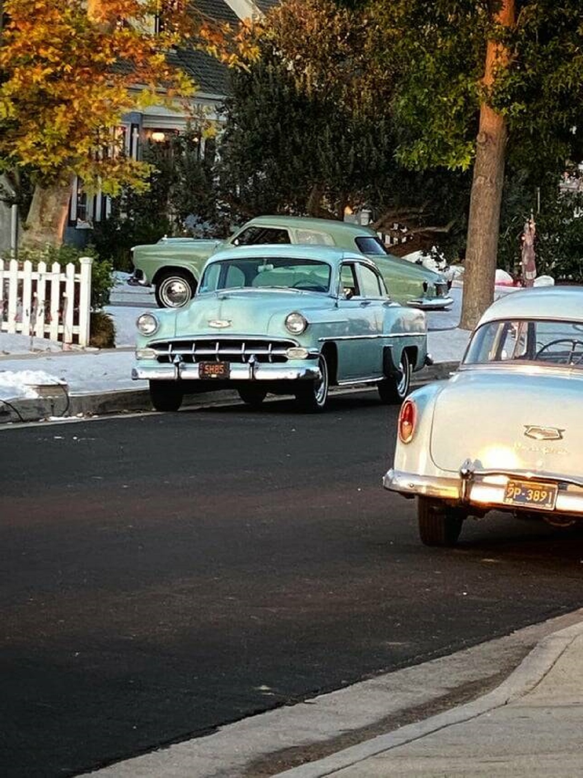 "My street in L.A. was turned into a 1957 New Jersey neighborhood for the filming of Steven Spielberg’s movie “The Fabelman’s”."