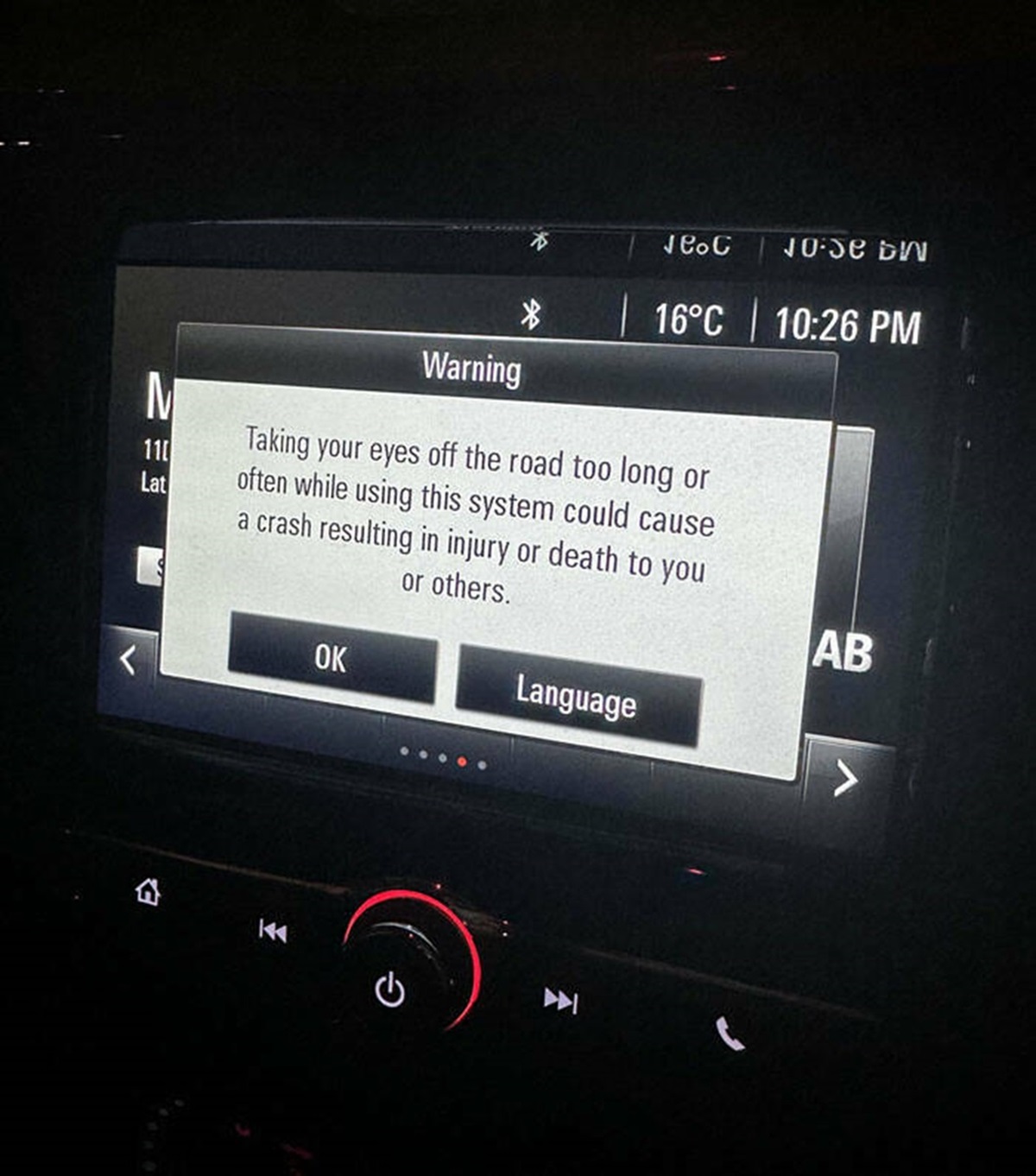 "A Pop-Up In My Car Telling Me The Dangers Of Taking My Eyes Off The Road, Causes Me To Take My Eyes Off The Road"